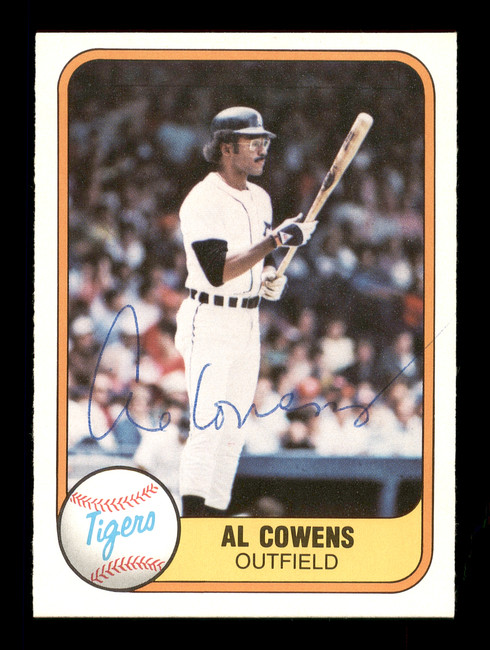Al Cowens Autographed 1981 Fleer Card #471 Detroit Tigers SKU #166507