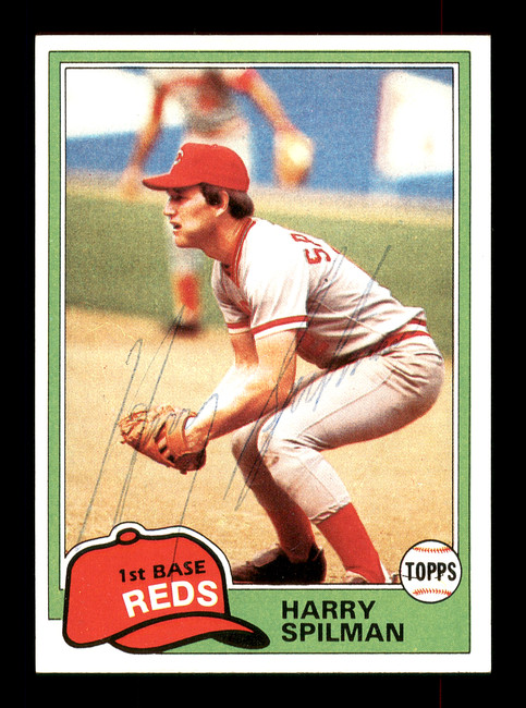 Harry Spilman Autographed 1981 Topps Card #94 Cincinnati Reds SKU #166580