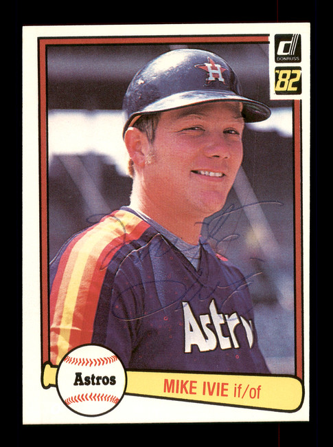 Mike Ivie Autographed 1982 Donruss Card #396 Houston Astros SKU #166588