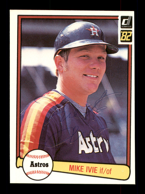 Mike Ivie Autographed 1982 Donruss Card #396 Houston Astros SKU #166589
