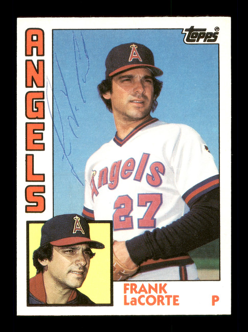 Frank LaCorte Autographed 1984 Topps Card #68T California Angels SKU #166680