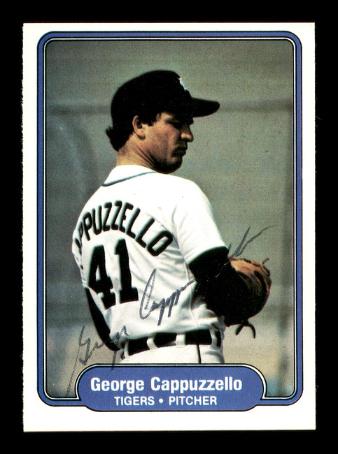 George Cappuzzello Autographed 1982 Fleer Card #264 Detroit Tigers SKU #166762