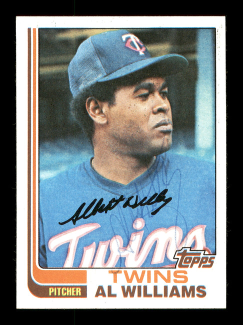 Al Williams Autographed 1982 Topps Card #69 Minnesota Twins SKU #166803