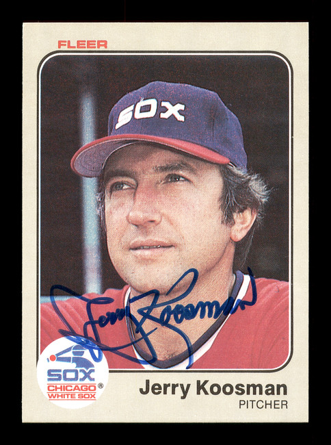 Jerry Koosman Autographed 1983 Fleer Card #242 Chicago White Sox SKU #166832
