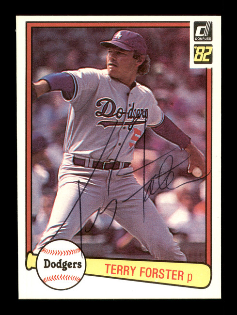 Terry Forster Autographed 1982 Donruss Card #362 Los Angeles Dodgers SKU #166866