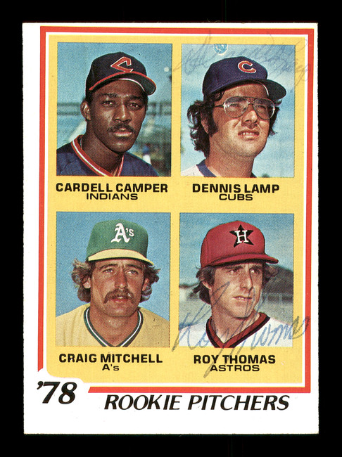 Dennis Lamp & Roy Thomas Autographed 1978 Topps Rookie Card #711 SKU #166917