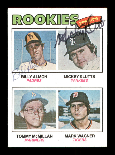 Bill Almon & Mickey Klutts Autographed 1977 Topps Rookie Card #490 SKU #166928