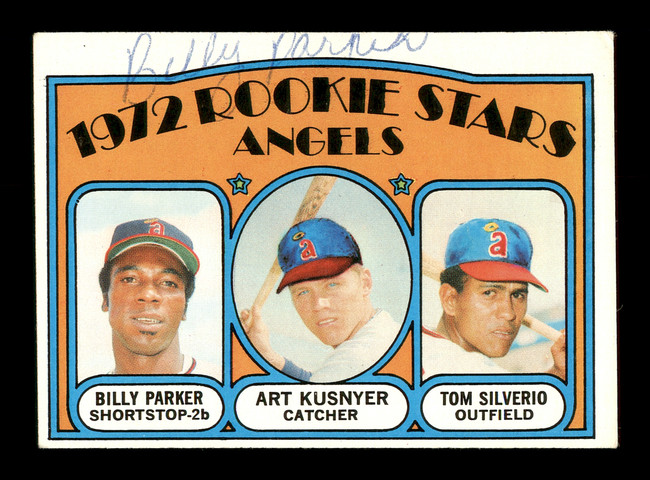 Billy Parker Autographed 1972 Topps Rookie Card #213 California Angels SKU #166977