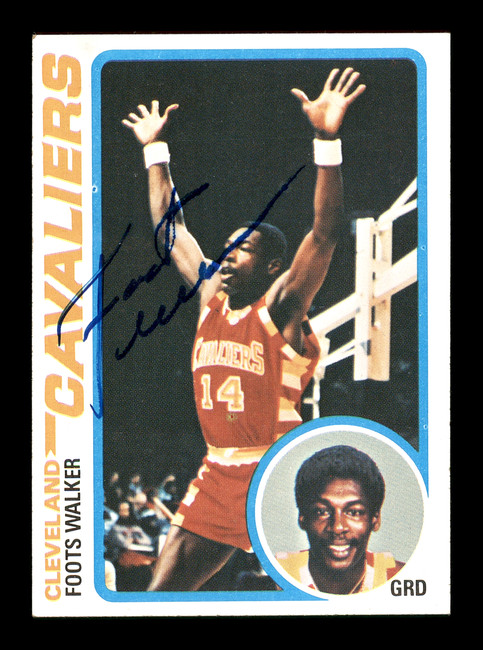 Foots Walker Autographed 1978-79 Topps Rookie Card #127 Cleveland Cavaliers SKU #167381