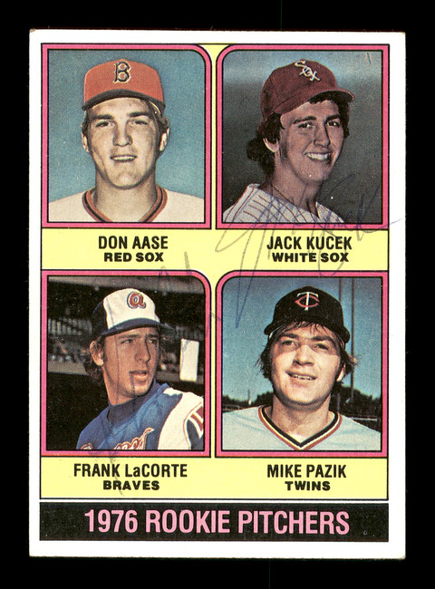 Frank LaCorte & Jack Kucek Autographed 1976 Topps Rookie Card #597 SKU #167717