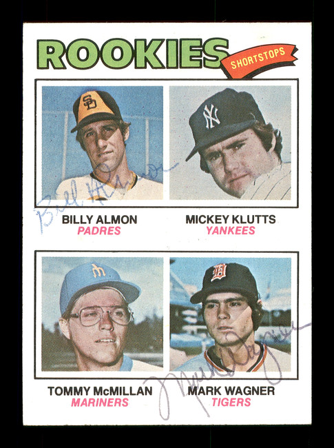 Billy Almon & Mark Wagner Autographed 1977 Topps Rookie Card #490 SKU #167771