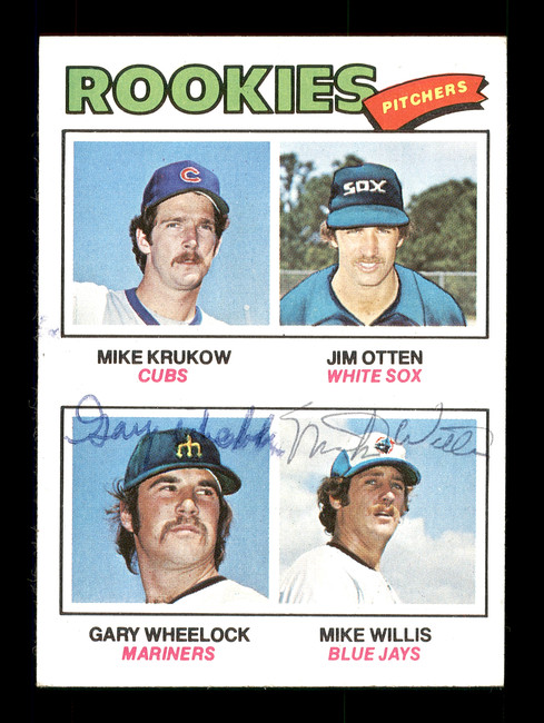 Gary Wheelock & Mike Willis Autographed 1977 Topps Rookie Card #493 SKU #167780