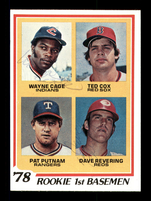 Wayne Cage & Dave Revering Autographed 1978 Topps Rookie Card #706 SKU #167813