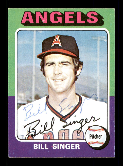 Bill Singer Autographed 1975 Topps Card #40 California Angels SKU #168342