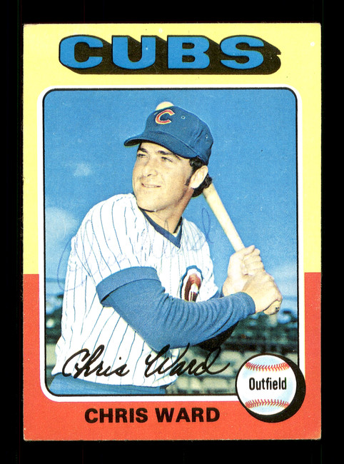 Chris Ward Autographed 1975 Topps Card #587 Chicago Cubs SKU #168512