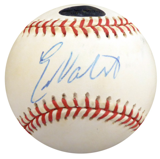 Eric Valent Autographed Official NL Baseball Philadelphia Phillies, Cincinnati Reds Beckett BAS #S78562