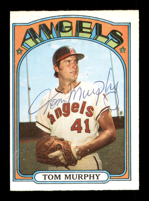 Tom Murphy Autographed 1972 O-Pee-Chee Card #354 California Angels SKU #169167