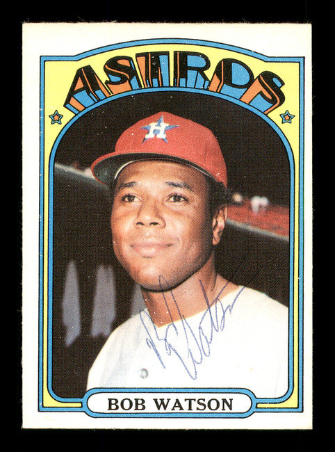 Bob Watson Autographed 1972 O-Pee-Chee Card #355 Houston Astros SKU #169168