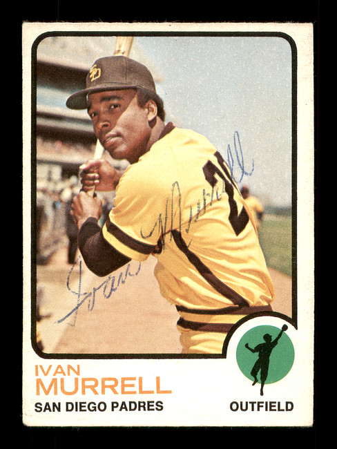 Ivan Murrell Autographed 1973 O-Pee-Chee Card #409 San Diego Padres SKU #169262