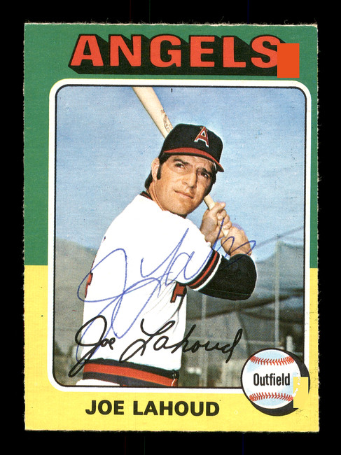 Joe Lahoud Autographed 1975 O-Pee-Chee Card #317 California Angels SKU #169391