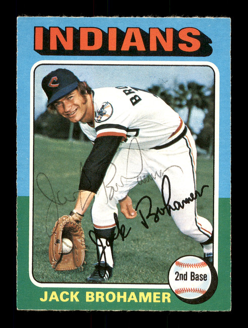 Jack Brohamer Autographed 1975 O-Pee-Chee Card #552 Cleveland Indians SKU #169411