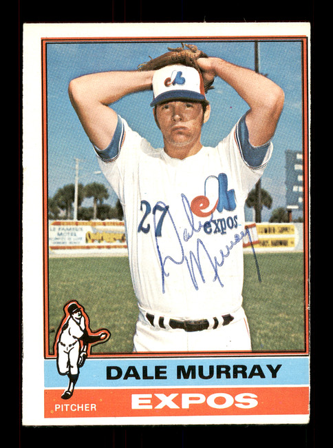 Dale Murray Autographed 1976 O-Pee-Chee Card #18 Montreal Expos SKU #169432