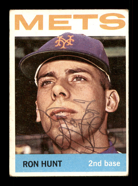 Ron Hunt Autographed 1964 Topps Card #235 New York Mets "To Geoff" SKU #170270