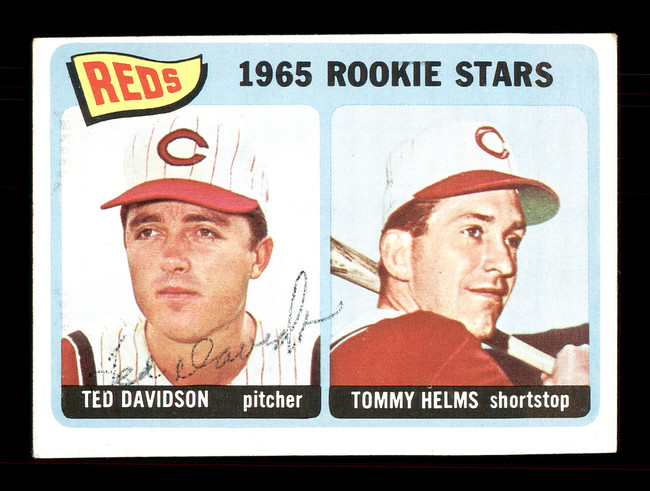 Ted Davidson Autographed 1965 Topps Rookie Card #243 Cincinnati Reds SKU #170449