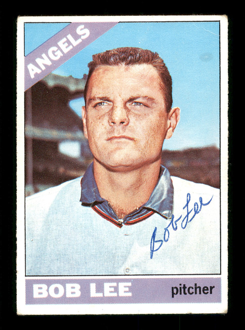 Bob Lee Autographed 1966 Topps Card #481 California Angels SKU #170714
