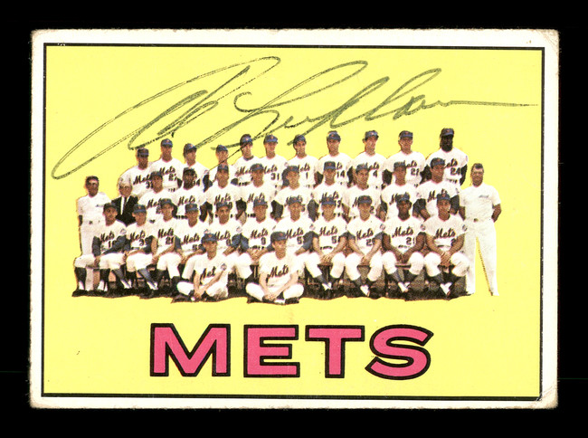Al Luplow Autographed 1967 Topps Team Card #42 New York Mets SKU #170758