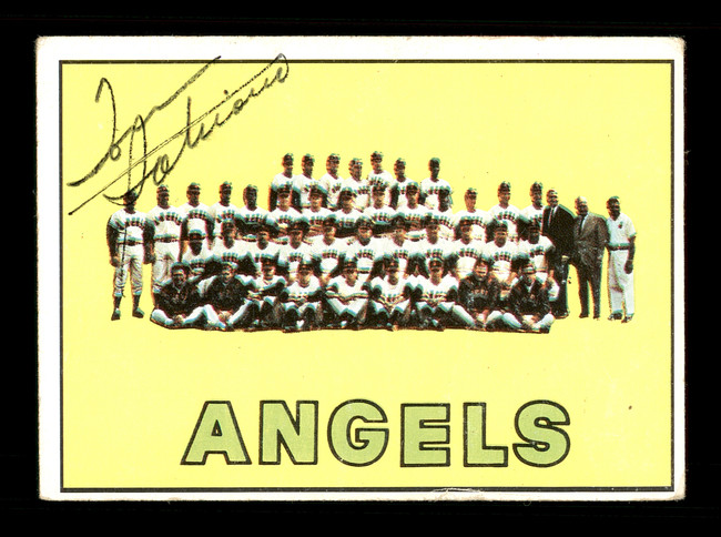 Tom Satriano Autographed 1967 Topps Team Card #327 California Angels SKU #170846