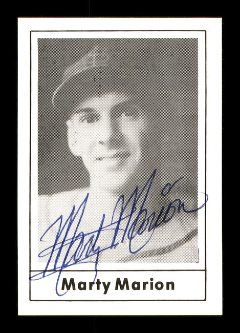 Marty Marion Autographed 1978 Grand Slam Card #92 St. Louis Cardinals SKU #171754