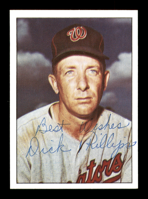 Dick Phillips Autographed 1978 TCMA Card #179 Washington Senators "Best Wishes" SKU #171917