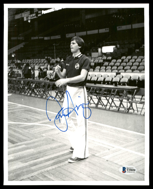 Danny Ange Autographed 8x10 Photo Boston Celtics Vintage Beckett BAS #T29050