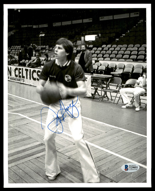 Danny Ange Autographed 8x10 Photo Boston Celtics Vintage Beckett BAS #T29051