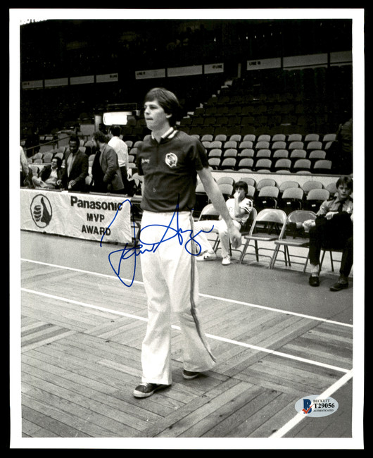 Danny Ange Autographed 8x10 Photo Boston Celtics Vintage Beckett BAS #T29056