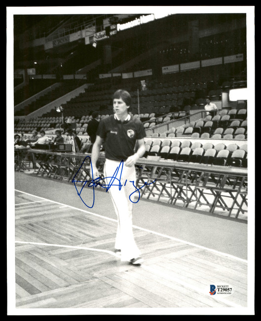 Danny Ange Autographed 8x10 Photo Boston Celtics Vintage Beckett BAS #T29057