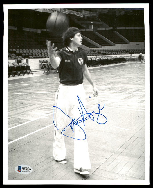Danny Ange Autographed 8x10 Photo Boston Celtics Vintage Beckett BAS #T29059