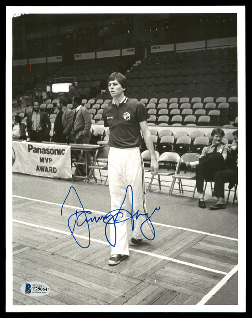 Danny Ange Autographed 8x10 Photo Boston Celtics Vintage Beckett BAS #T29064