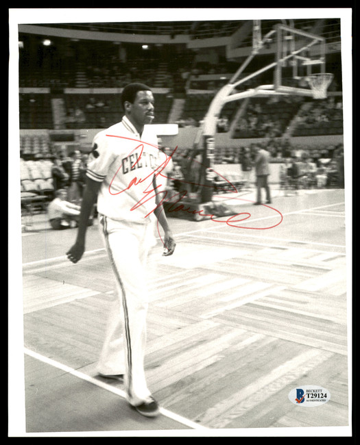 Cedric Maxwell Autographed 8x10 Photo Boston Celtics Vintage Beckett BAS #T29124