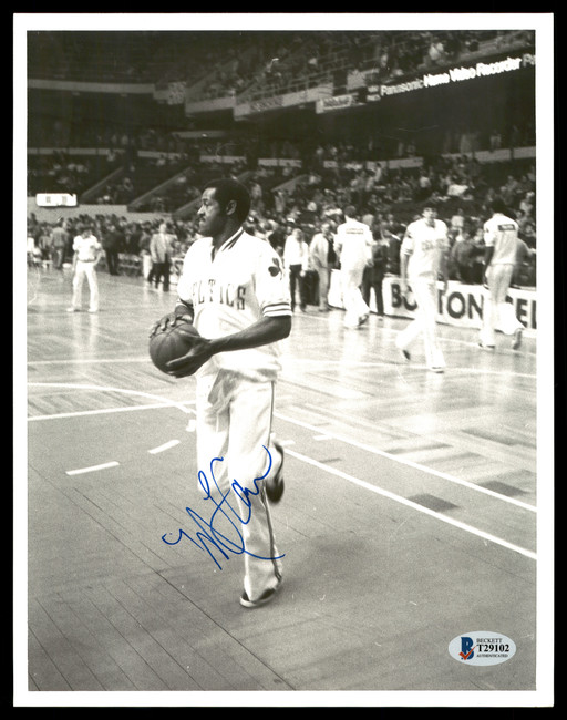 M.L. ML Carr Autographed 8x10 Photo Boston Celtics Vintage Beckett BAS #T29102