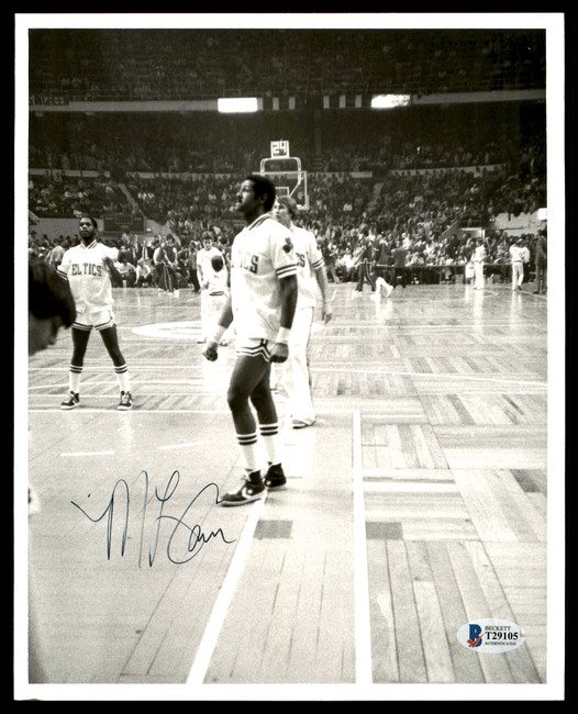 M.L. ML Carr Autographed 8x10 Photo Boston Celtics Vintage Beckett BAS #T29105