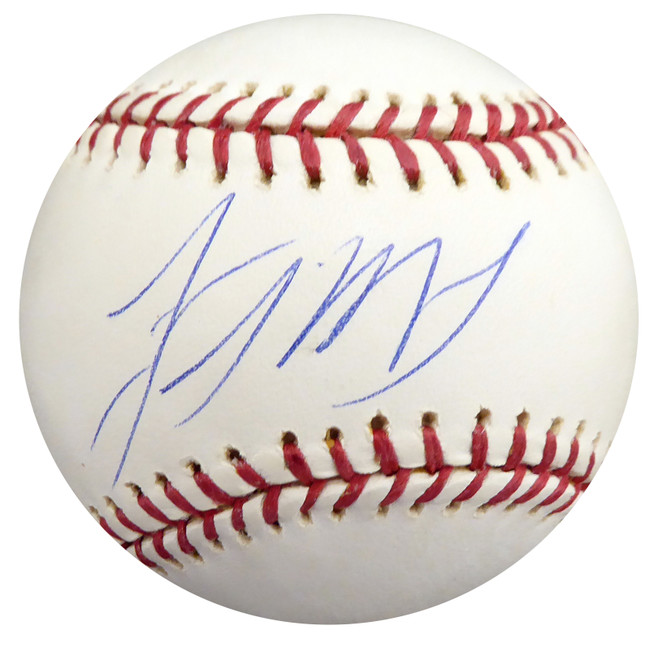 Lastings Milledge Autographed Official MLB Baseball New York Mets, Pittsburgh Pirates Beckett BAS #S78752
