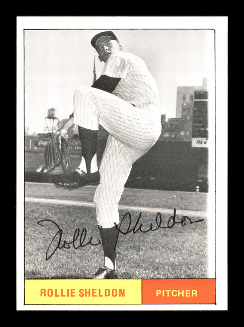 Rollie Sheldon Autographed 1986 1961 New York Yankees Renata Galasso Black & White Card #23 SKU #176217