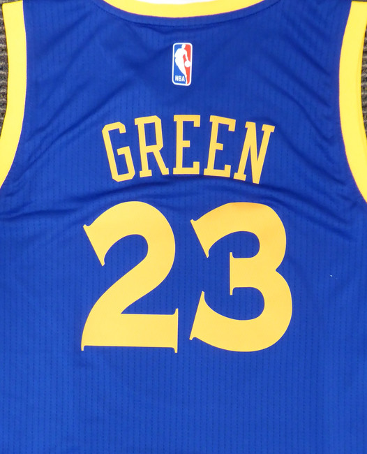 Draymond Green Unsigned Golden State Warriors Blue Adidas Swingman Jersey Size L Stock #177423