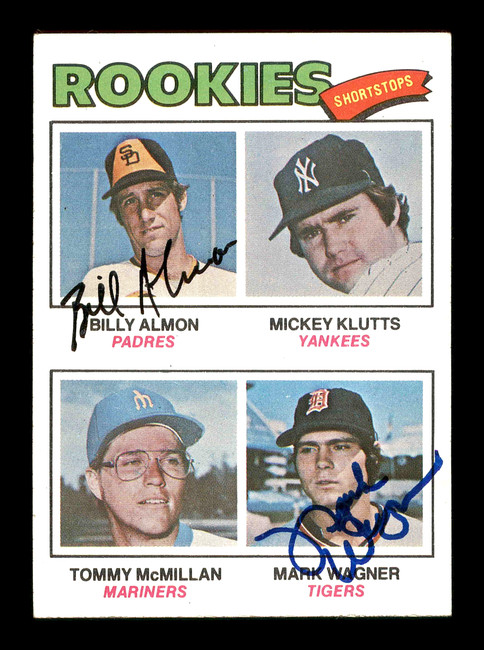 Billy Almon & Mark Wagner Autographed 1977 Topps Rookie Card #490 SKU #178690