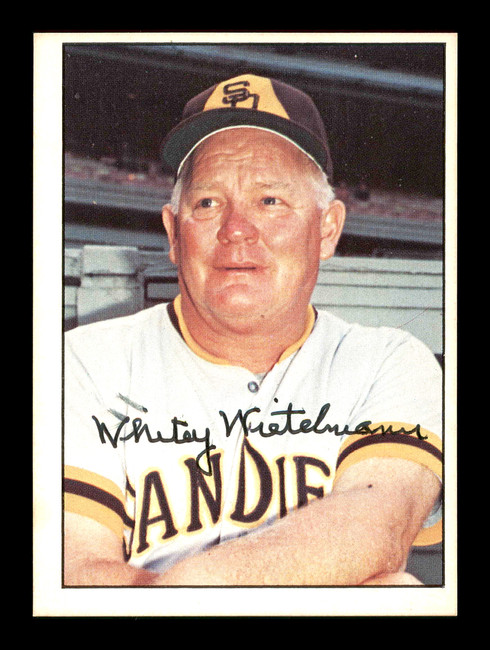 Whitey Wietelmann Autographed 1975 SSPC Card #598 San Diego Padres SKU #178706