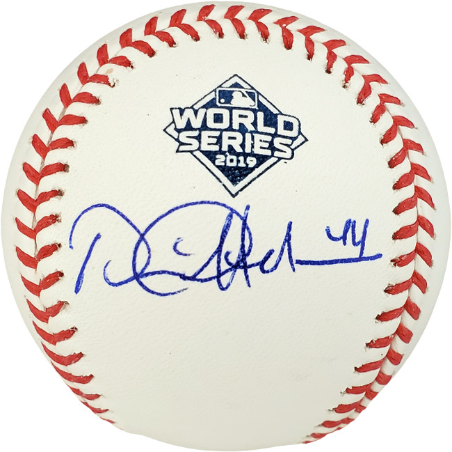 Daniel Hudson Autographed Official 2019 World Series MLB Baseball Washington Nationals PSA/DNA Stock #179014