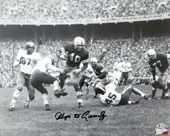 Howard "Hopalong" Cassady Autographed 16x20 Photo Ohio State Buckeyes In Black Beckett BAS Stock #179076