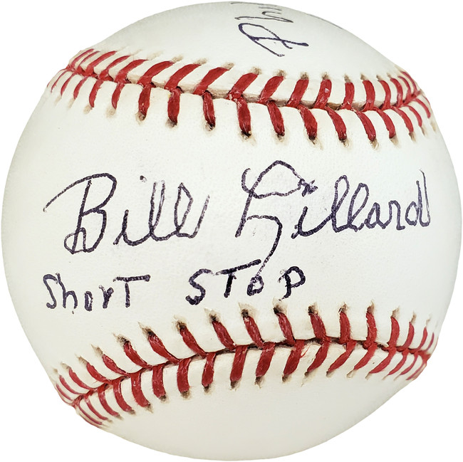 Bill Lillard Autographed Official MLB Baseball Philadelphia A's "Short Stop Philadelphia A's 1939 & 40" PSA/DNA #C63925